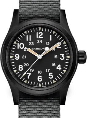 Khaki Field Mechanical Handwinding Black PVD 38 Ref. H69409930