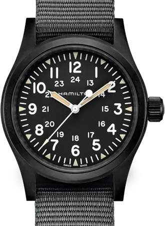 Khaki Field Mechanical Handwinding Black PVD 38 Ref. H69409930