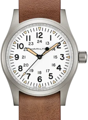 Khaki Field Mechanical Handwinding White 38 - Leather Ref. H69439511