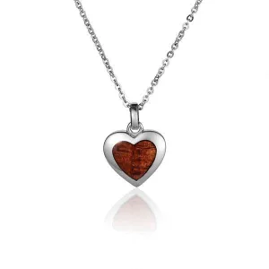 Koa Wood Moana Heart Pendant