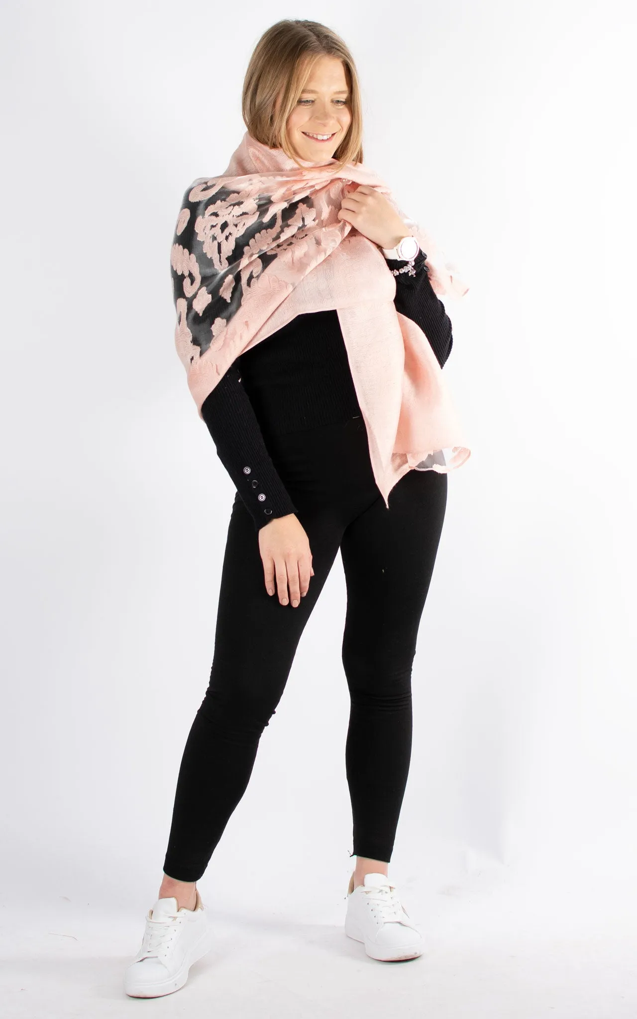 Lace Shawl | Dusky Pink