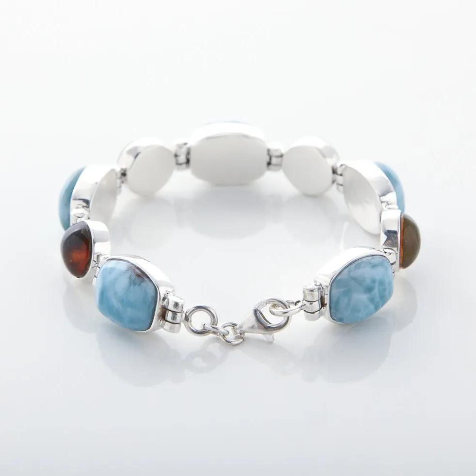 Larimar Amber Bracelet Elvira II