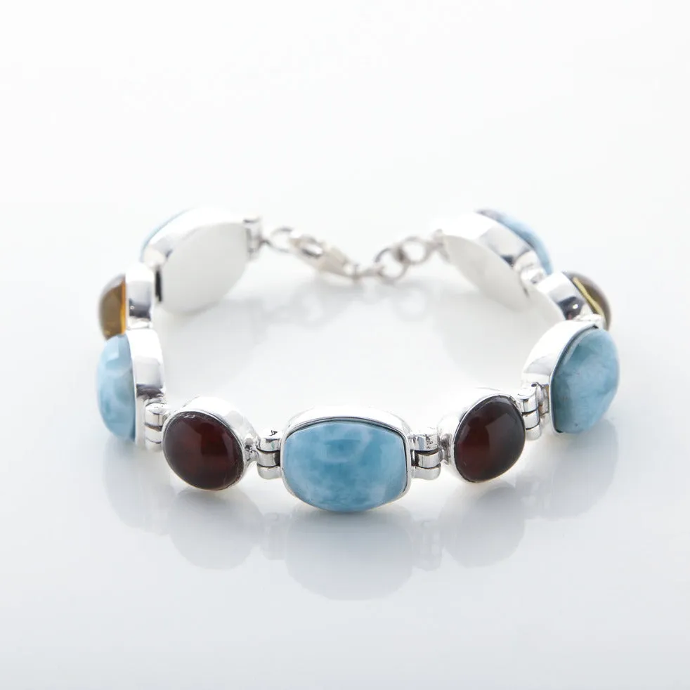 Larimar Amber Bracelet Elvira II