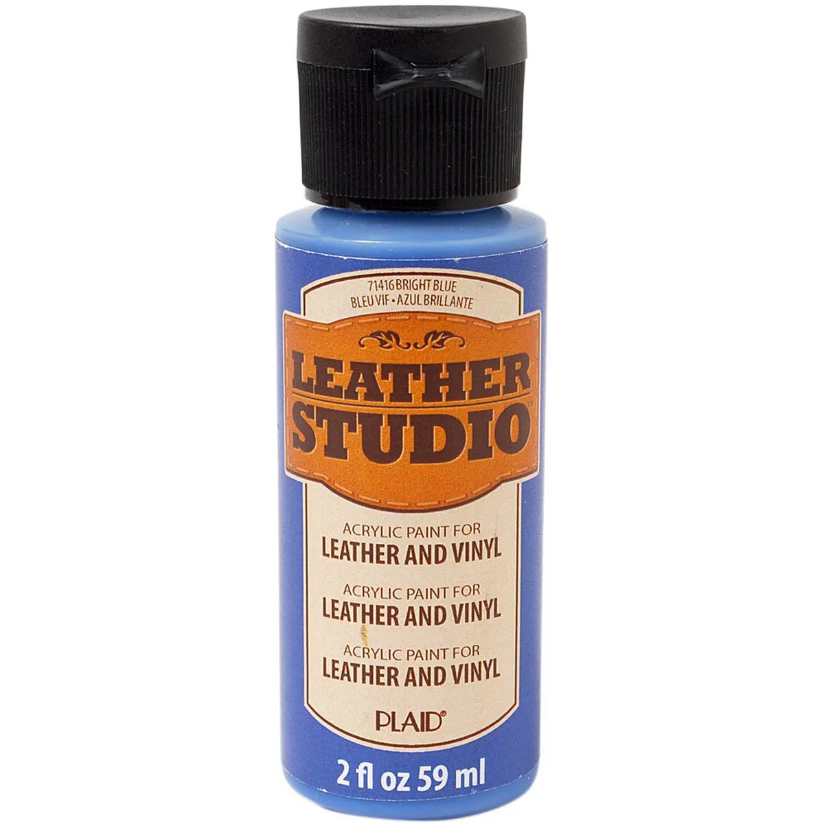 Leather Studio Paint Bright Blue 2 Oz.