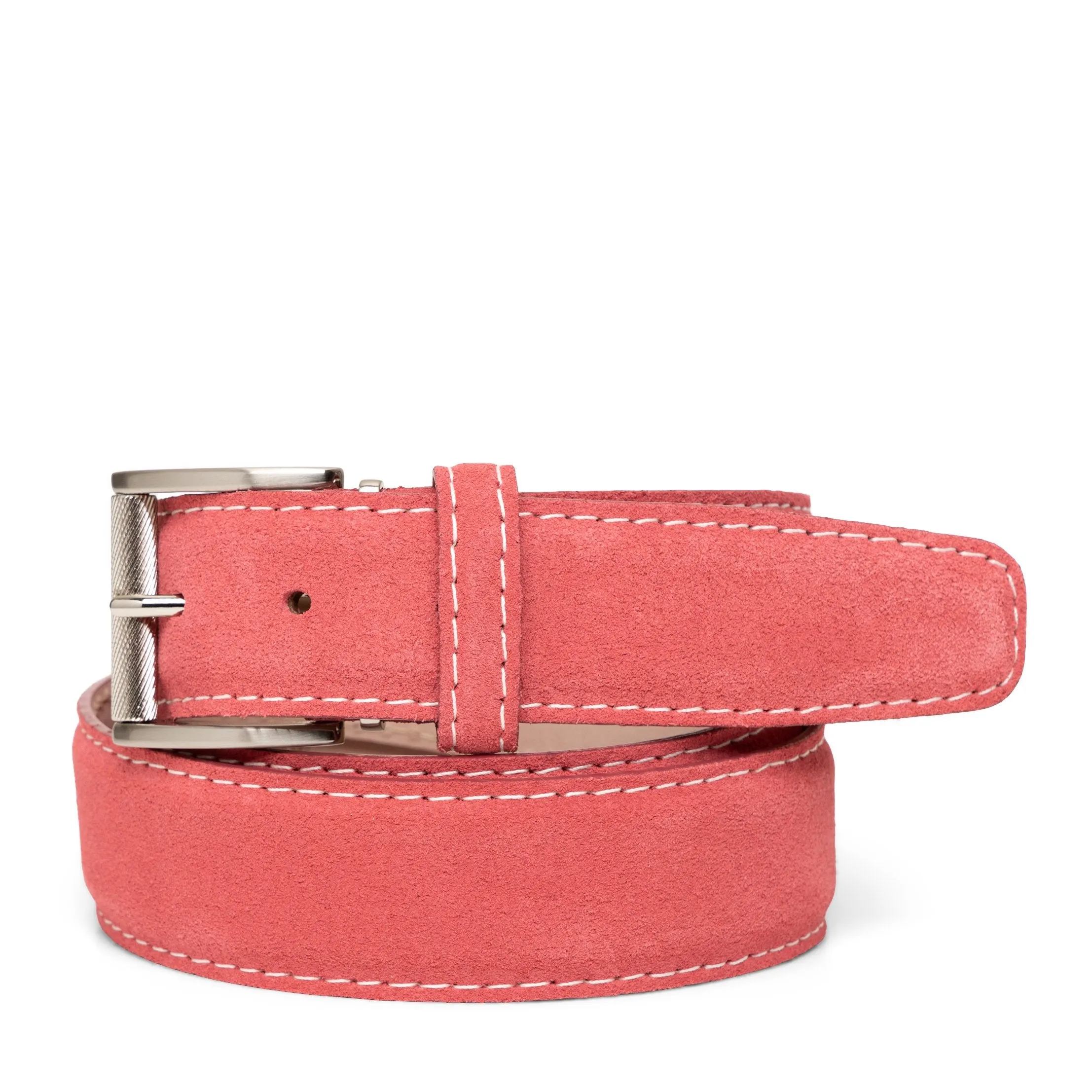 LEN Belt Italian Suede Ruby STK