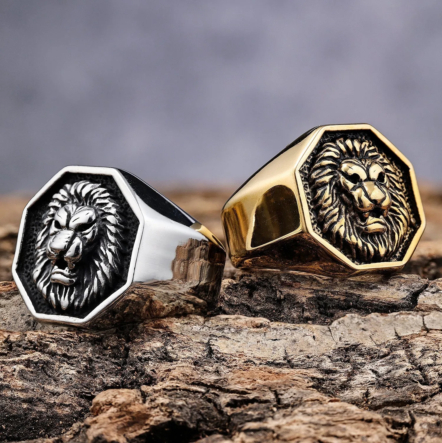 Elegant Gold Lion Ring - R101 | Statement Jewelry Piece