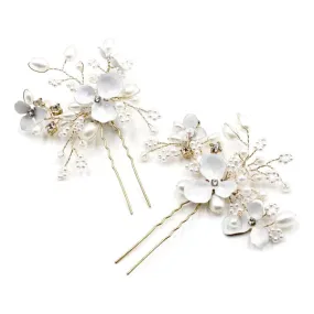 Marina Floral Hairpins