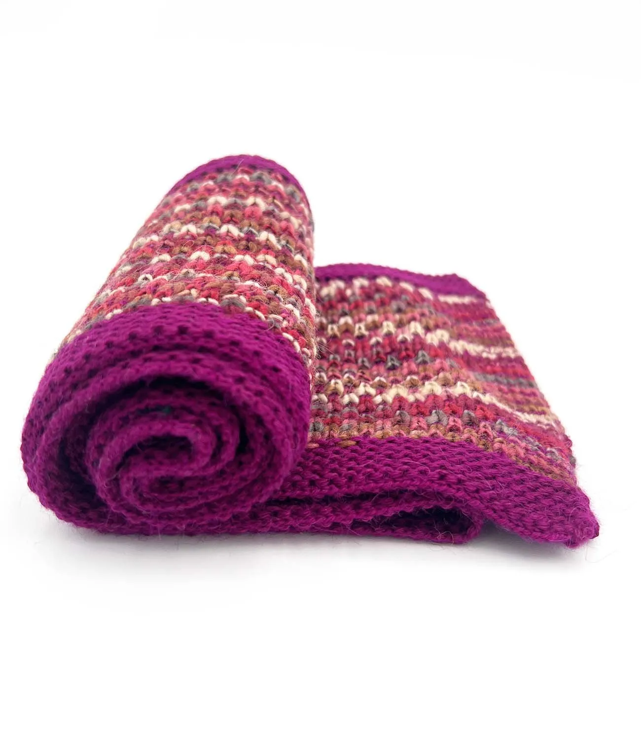 NEW! Kid's Alpaca Scarf - Speckle - Pink Punch