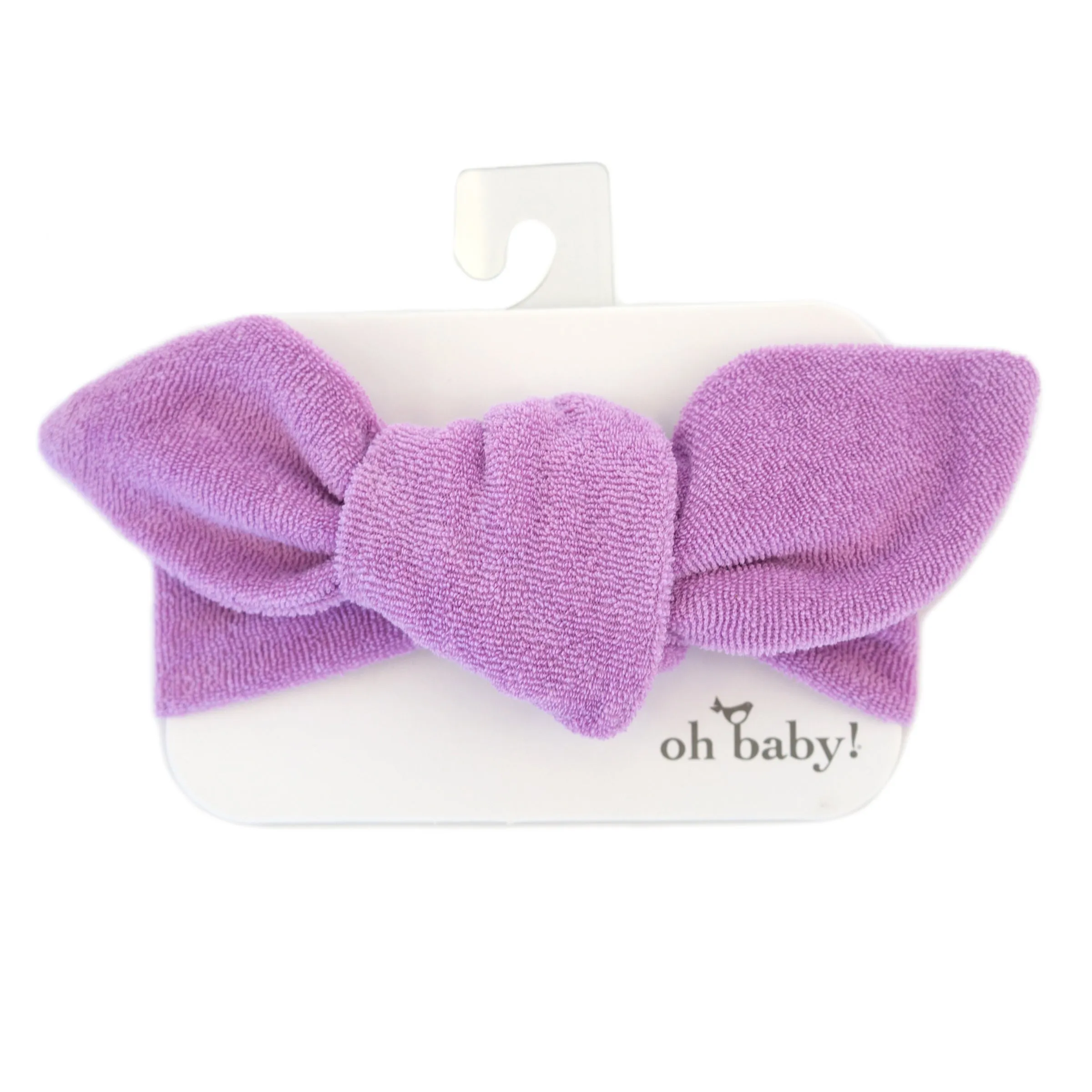 oh baby! Cotton Terry Tie Turban - Orchid