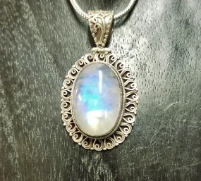 Oval Moonstone Pendant