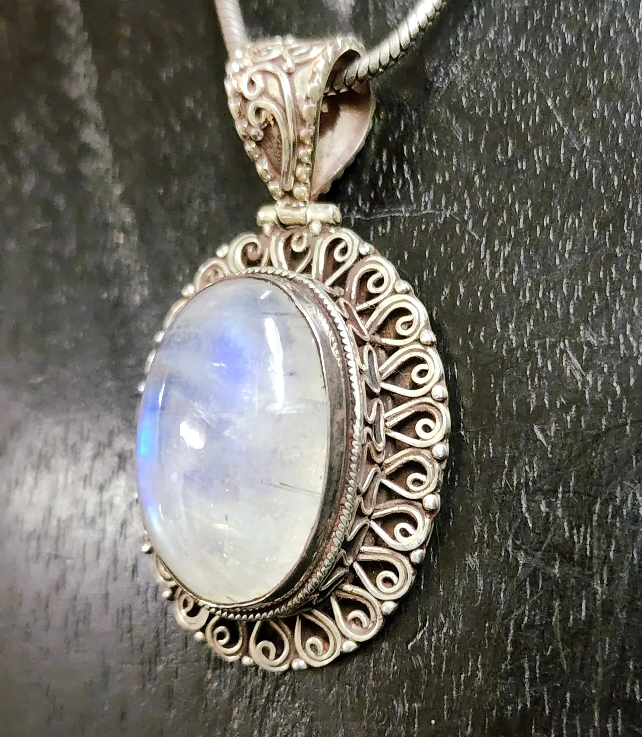 Oval Moonstone Pendant