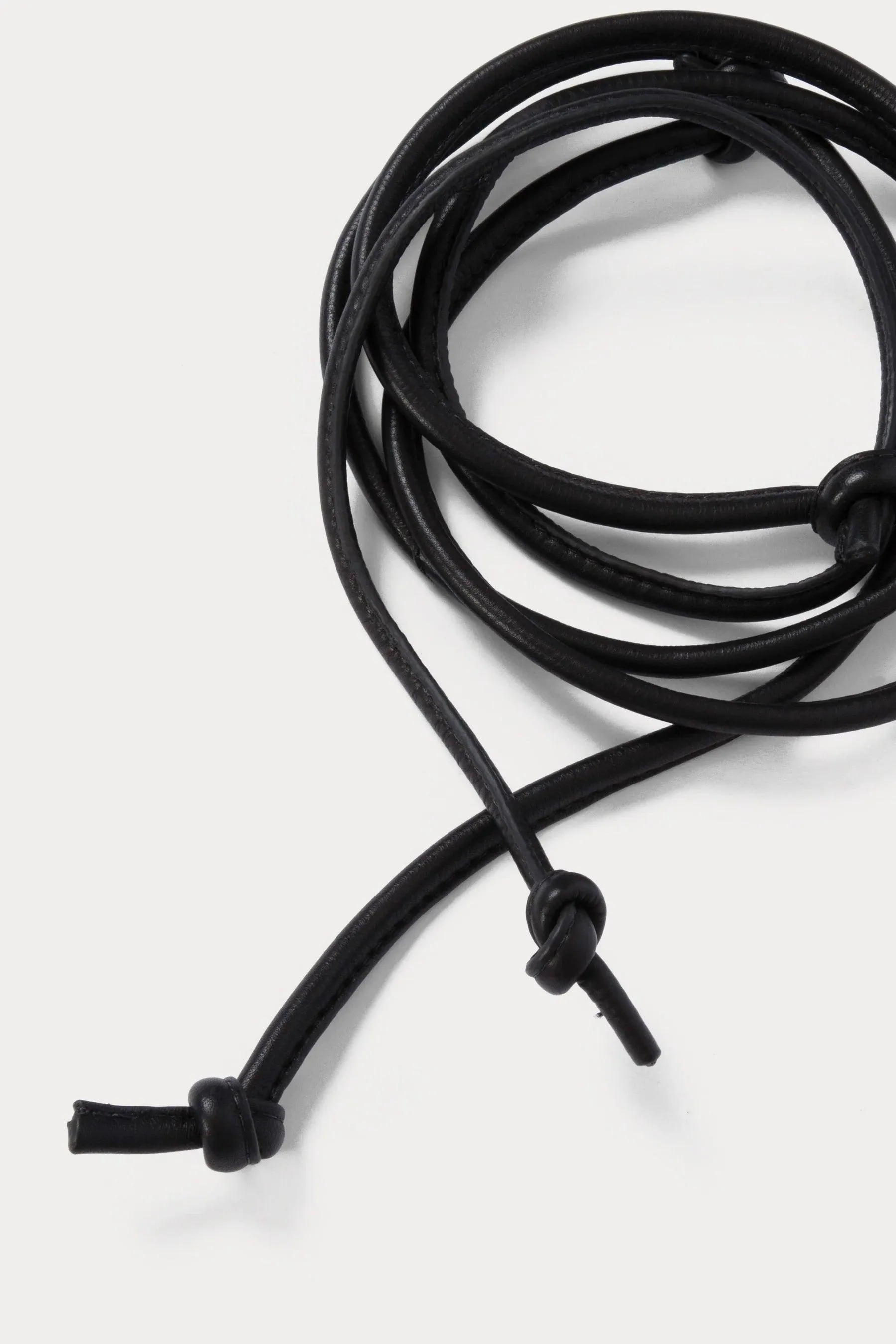 Rachel Comey Skinny Tubular Tie Belt in Black