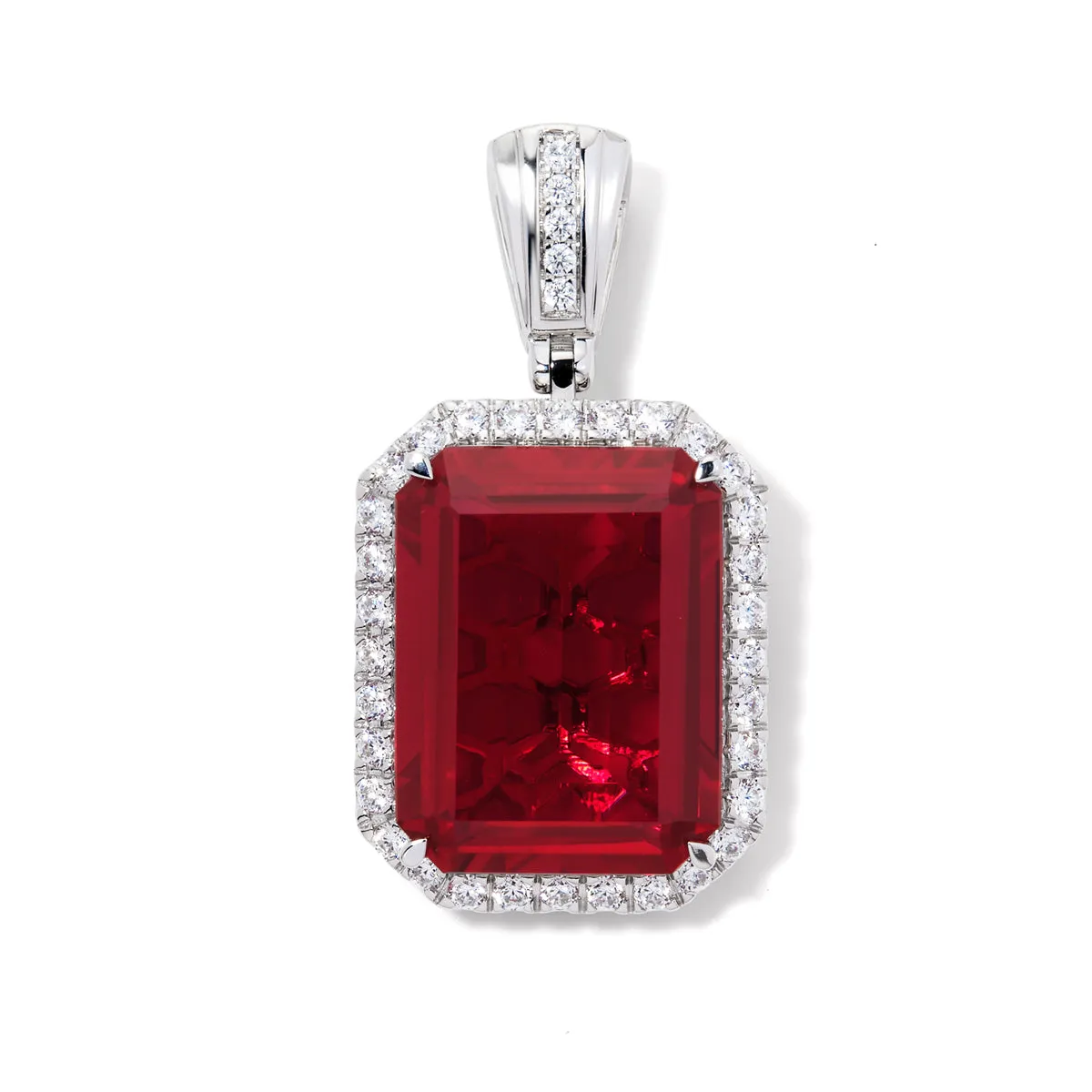 Royalty Red Halo Pendant