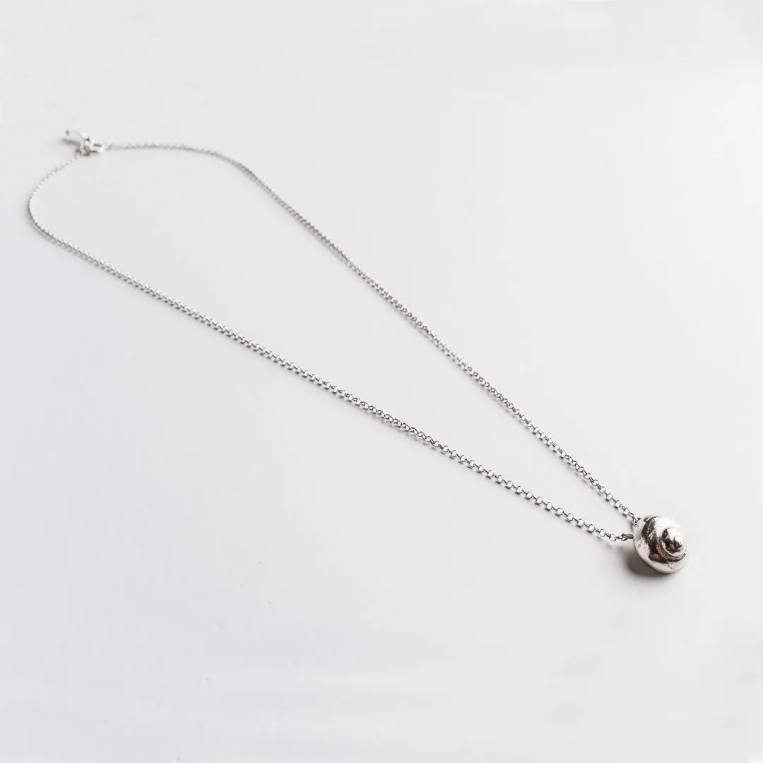 Sea snail - chain necklace - silver 925