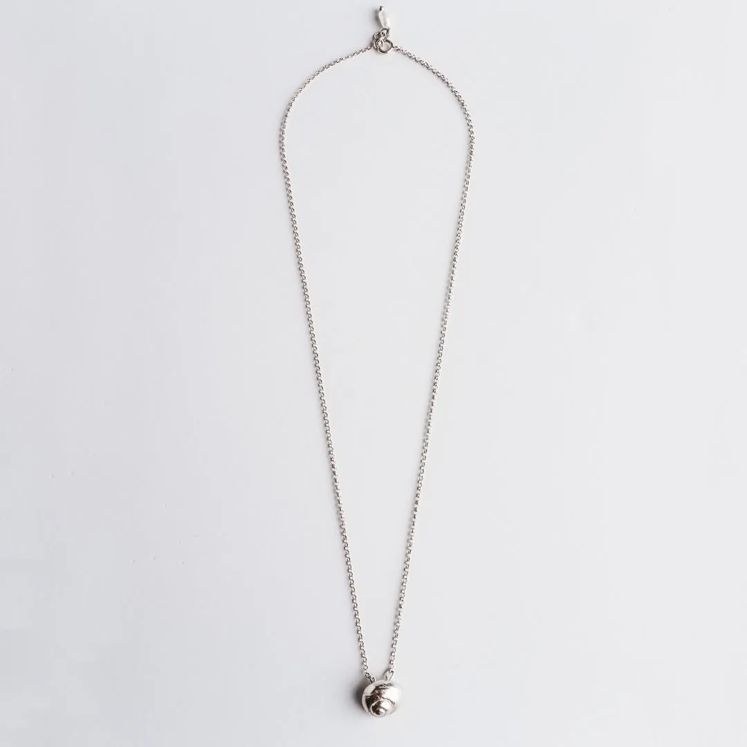 Sea snail - chain necklace - silver 925