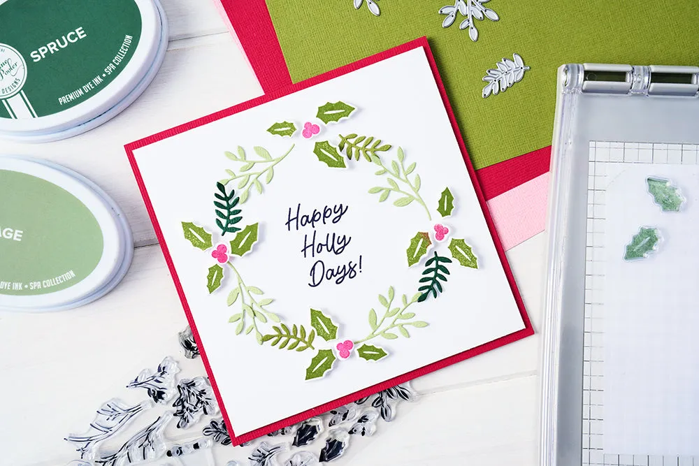 Sizzix Clear Stamps Set 29PK - Happy Holly Days by Catherine Pooler