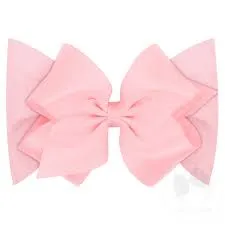 Small King Grosgrain Bow Matching Cotton Jersey Baby Headband