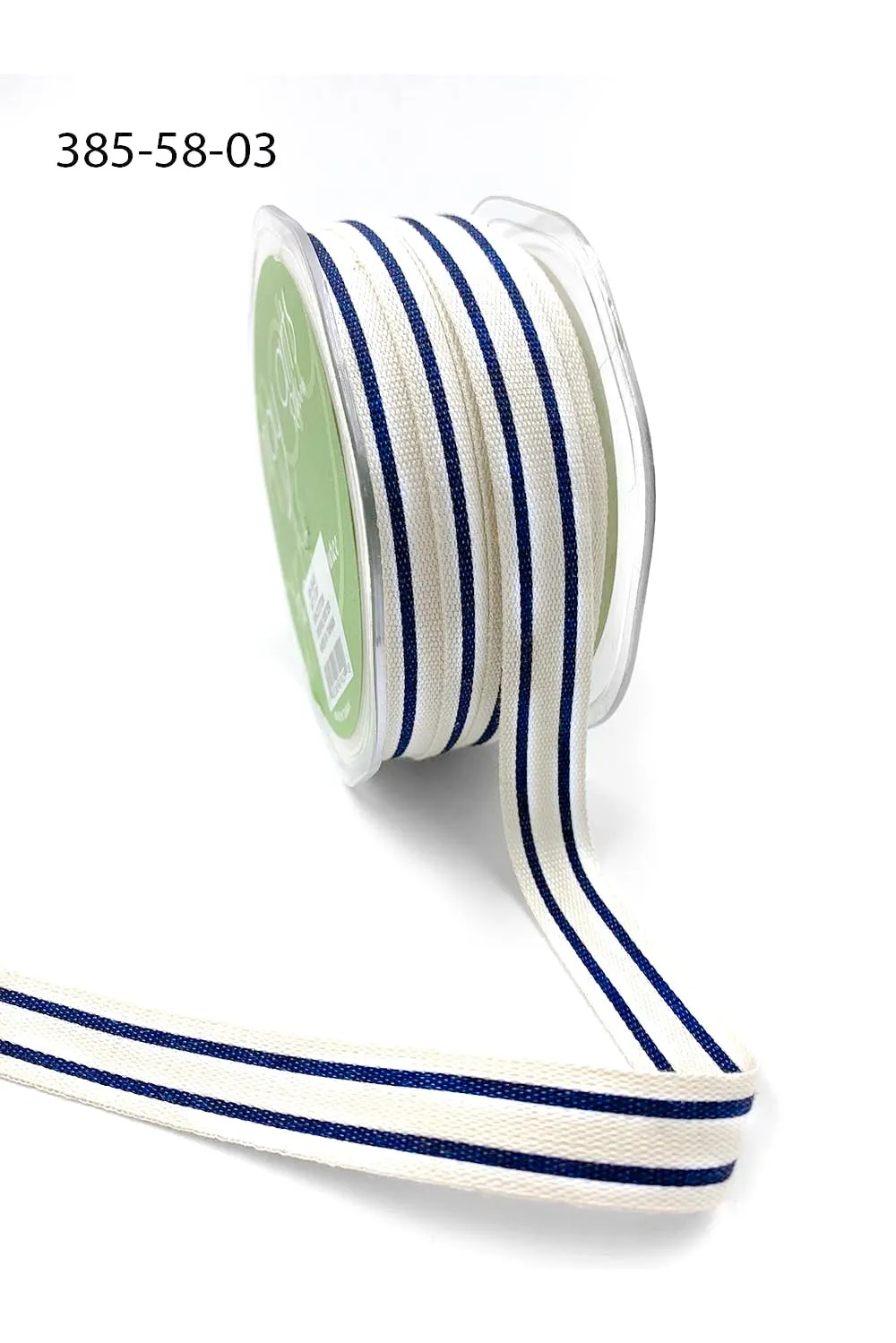 SPOOL -Double Stripe Cotton Ribbon 5/8