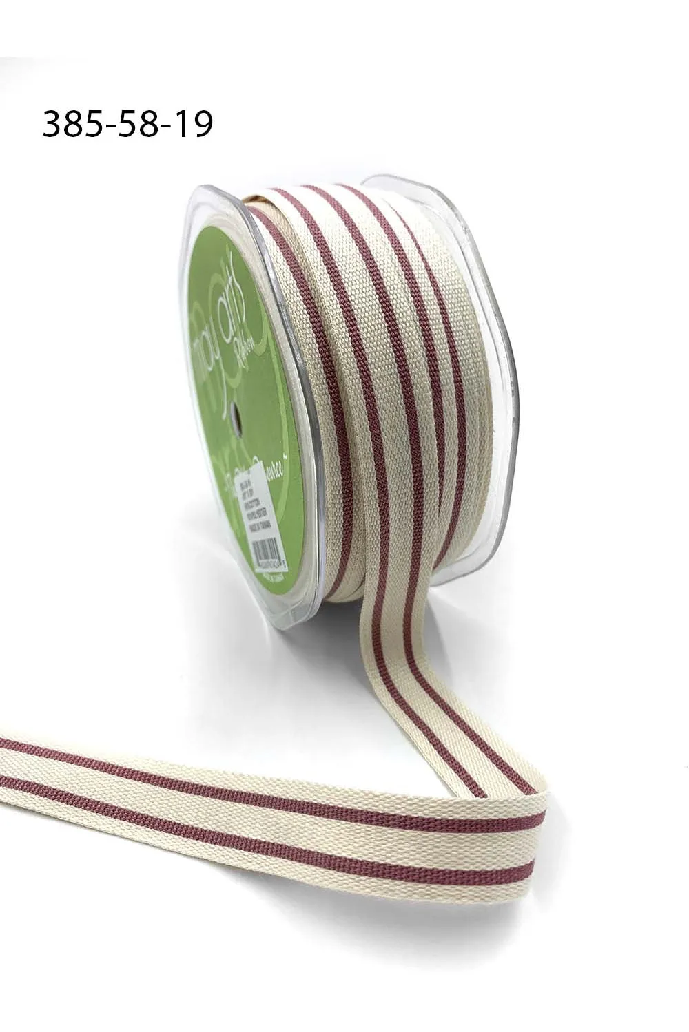 SPOOL -Double Stripe Cotton Ribbon 5/8