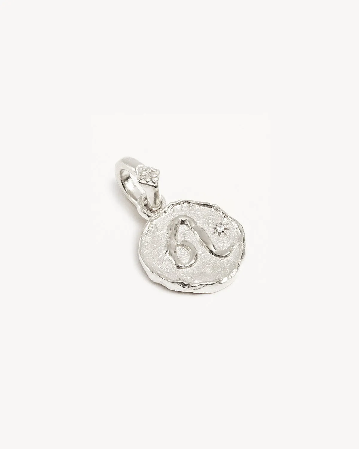 Sterling Silver Cosmic Love Zodiac Annex Link Pendant - Leo