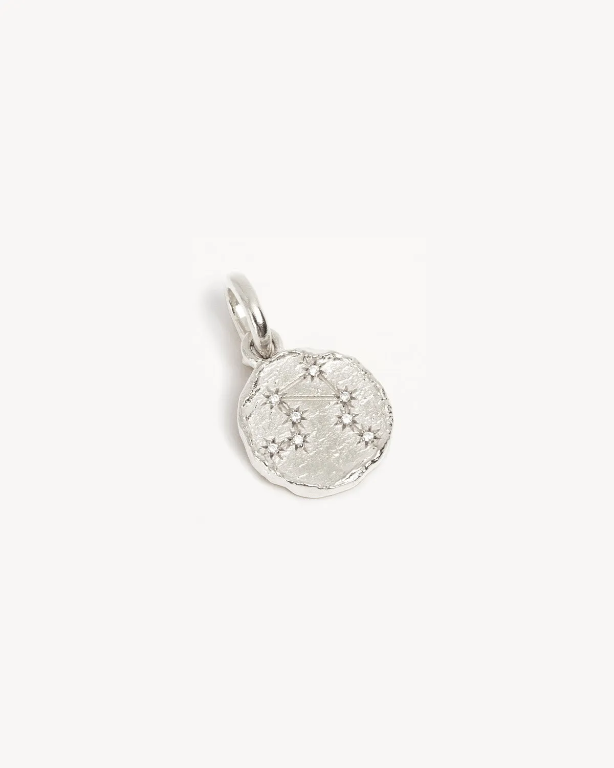 Sterling Silver Cosmic Love Zodiac Annex Link Pendant - Libra