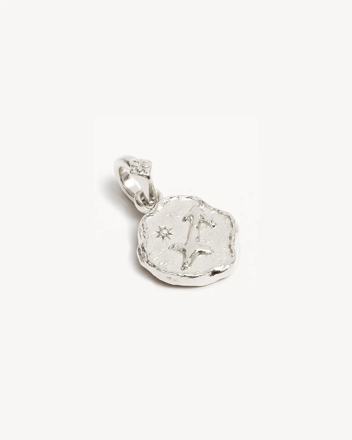 Sterling Silver Cosmic Love Zodiac Annex Link Pendant - Sagittarius