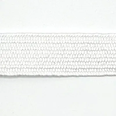 Stretch Raffia Belt Band - White