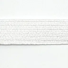 Stretch Raffia Belt Band - White