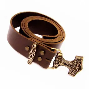 Thor's Hammer Belt #1 - Leather