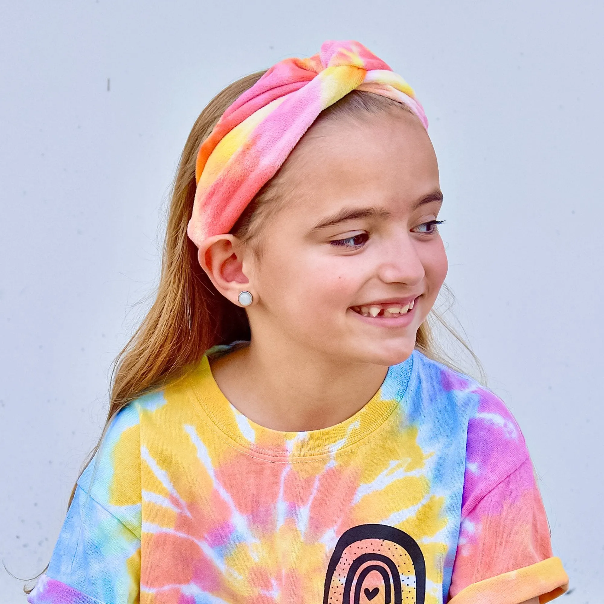 Ultra Soft Stretch Knot Headbands - Tie Dye 4 Pack