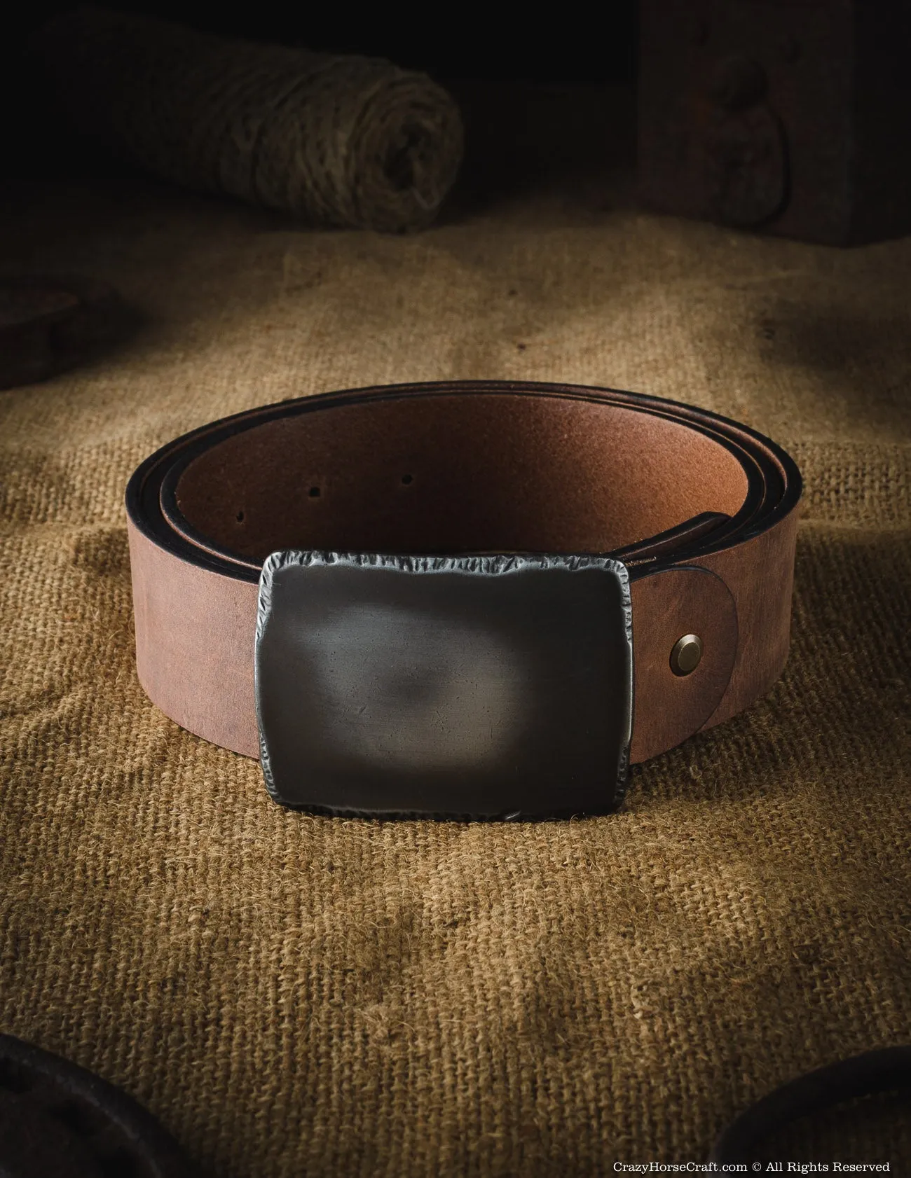 Vegetable Tanned Leather Belt | Classic Brown