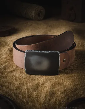 Vegetable Tanned Leather Belt | Classic Brown